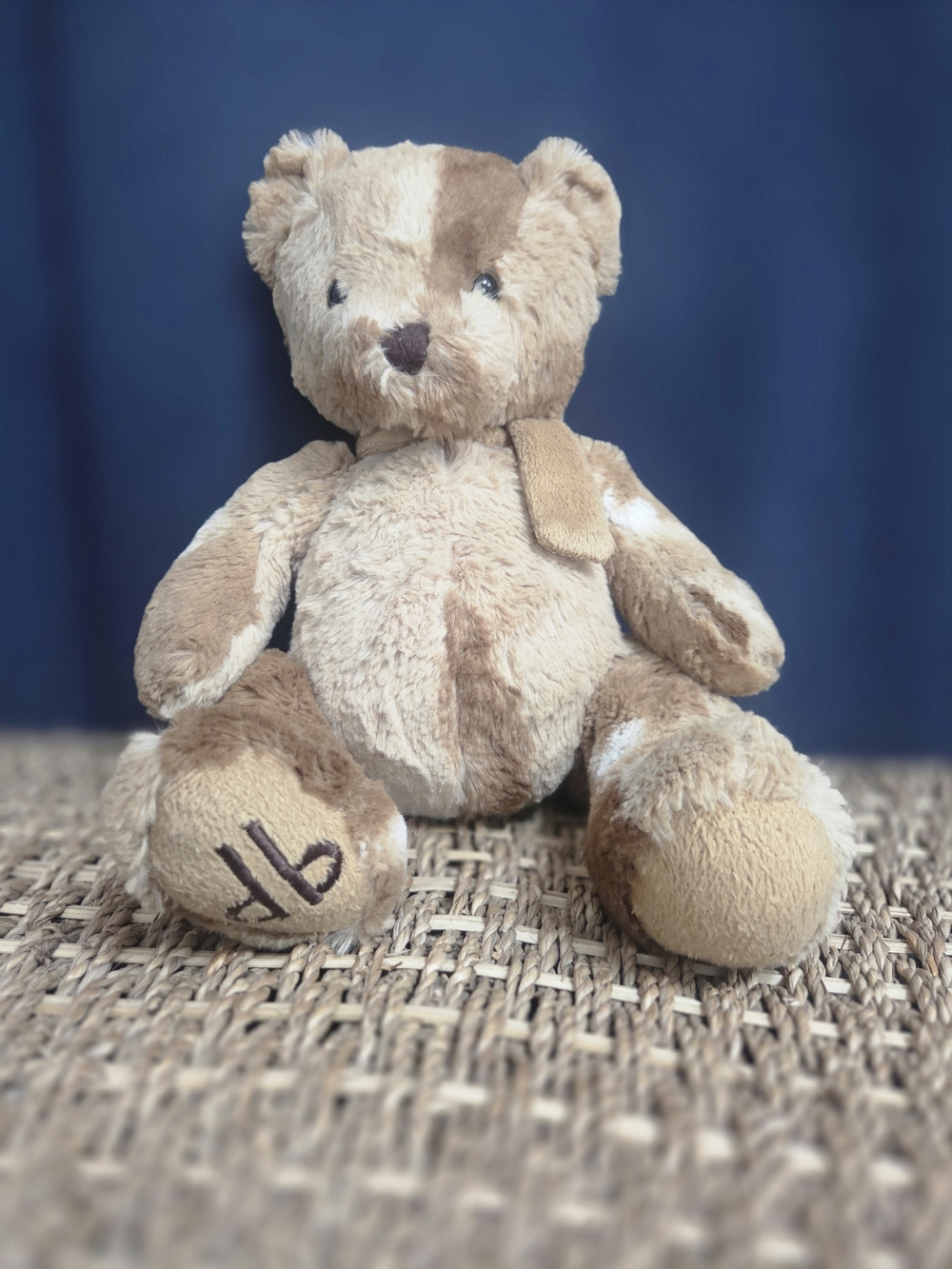 dennis basso Plush Tan and Cream Teddy Bin X